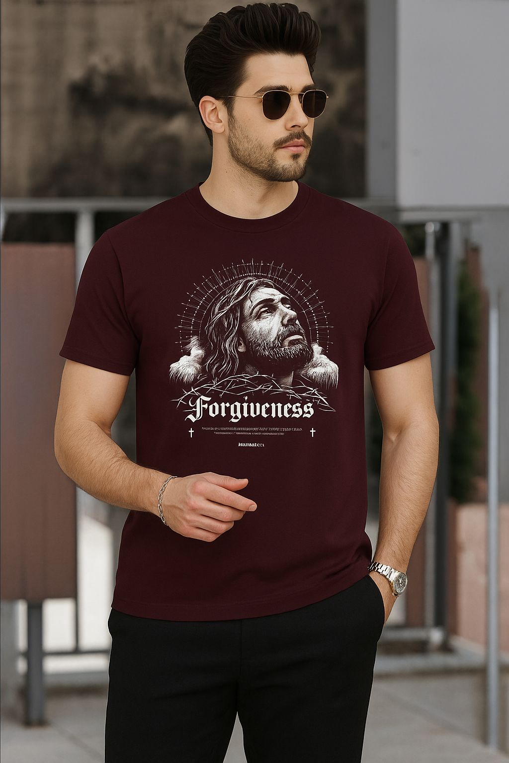 Forgiveness" Graphic Unisex Cotton T-Shirt