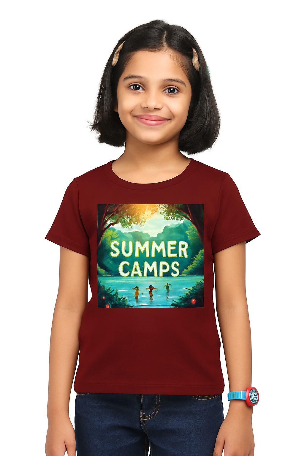 Girl's Crew Neck T-Shirt