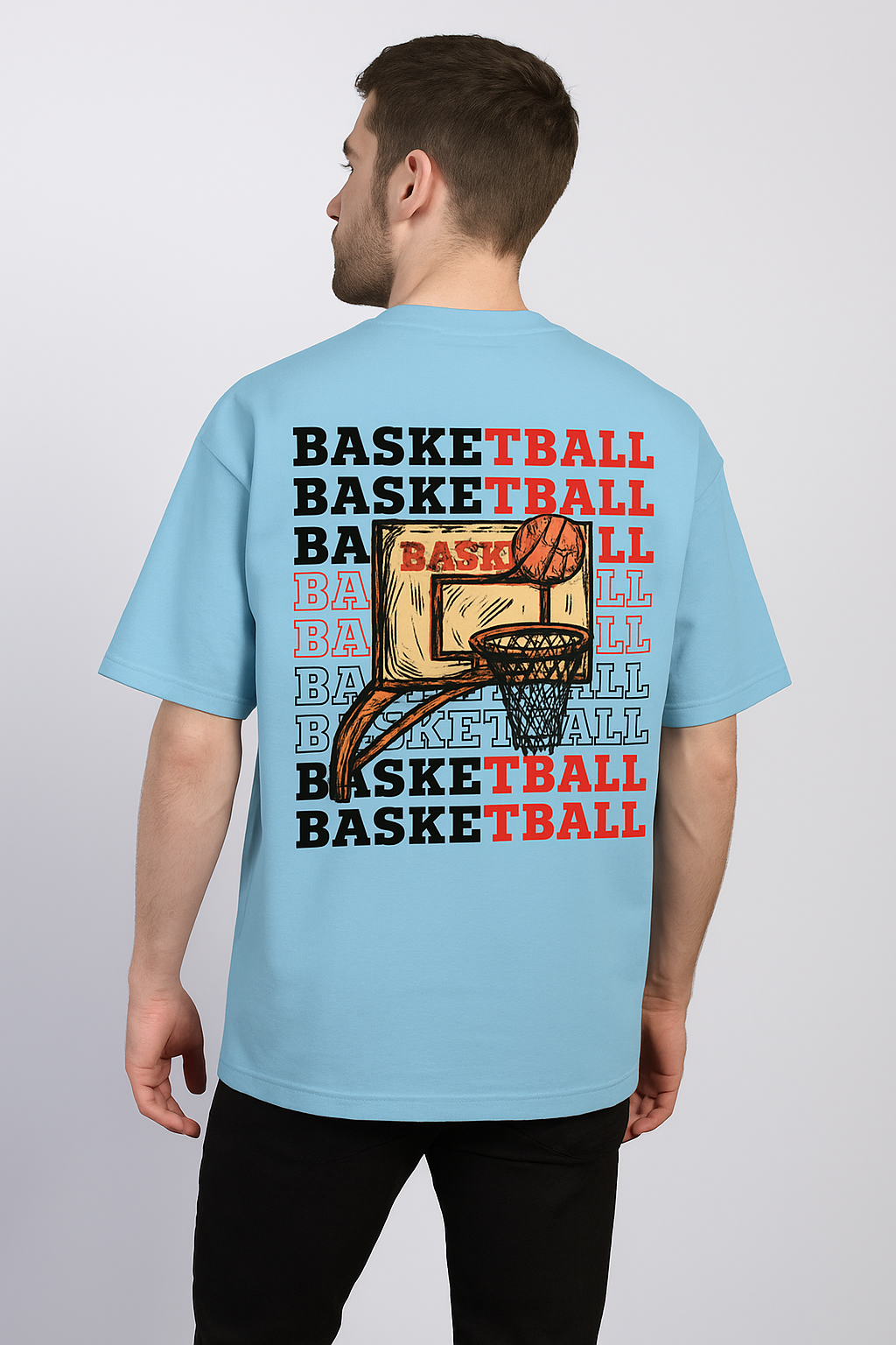 JORDAN Basketball Oversized Tee – Built for the Court, Styled for the Streets