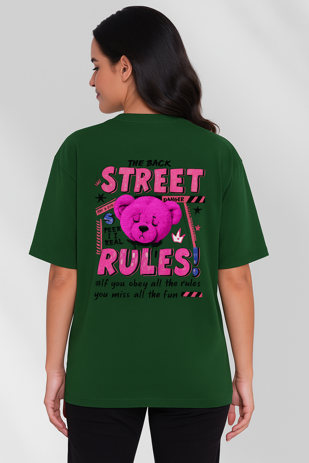 π Boss Lady Street Rules Oversized Classic T-Shirt