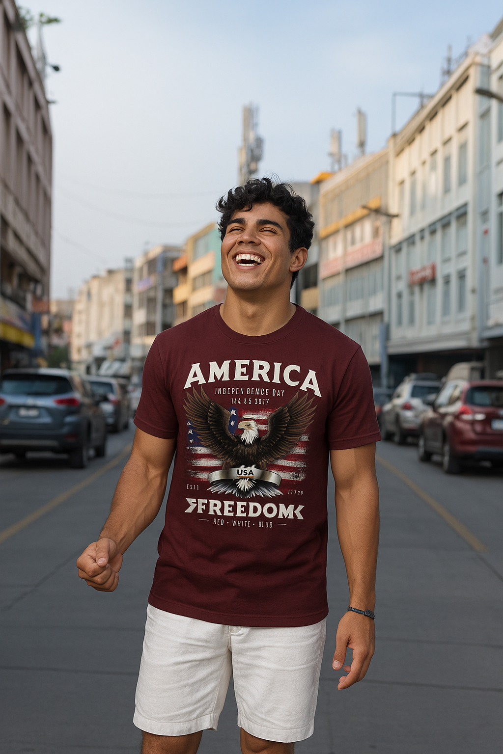 AMERICA FREEDOM MEN Classic Crew T-Shirt