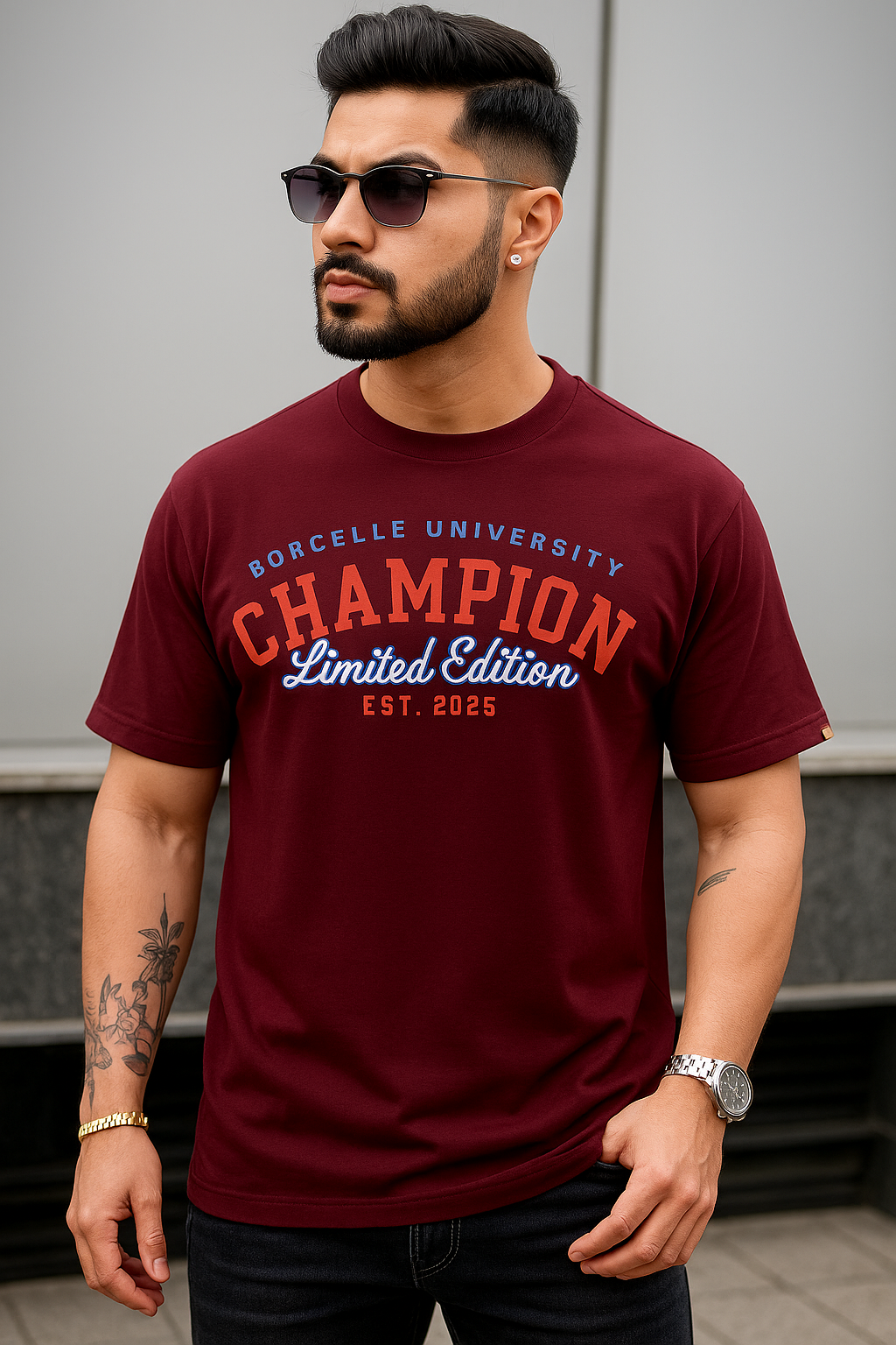 Borcelle University Champion Tee – Limited Edition Luxury, 2025 Unisex Supima T-Shirt