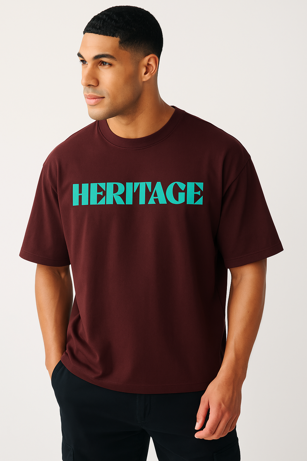 Both side printed Heritage x Authentic Oversized Tee – Rooted in Legacy Oversized T shirt