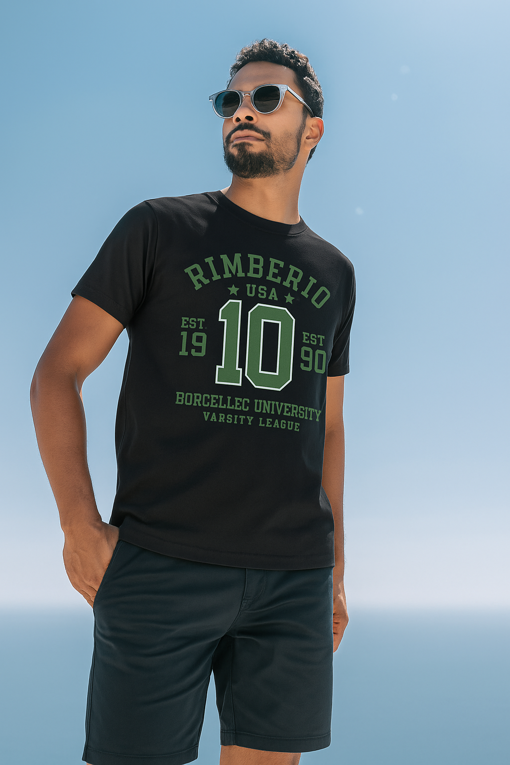 RIMBERIO VARSITY LEAGUE Unisex Classic Crew T-Shirt