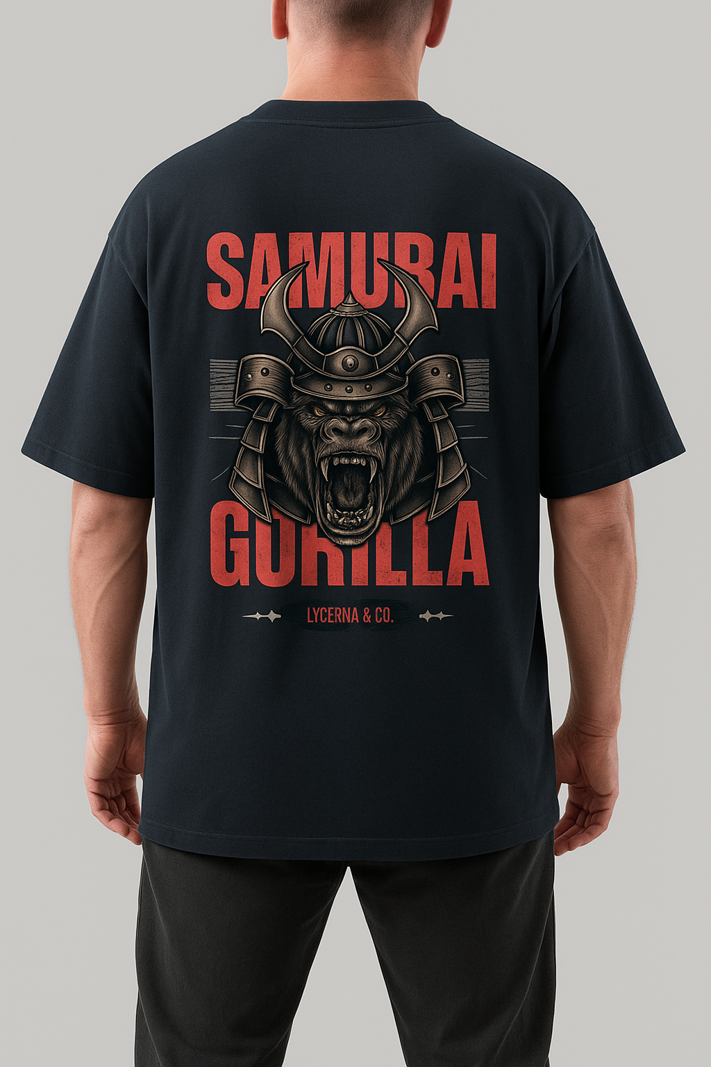 Samurai Gorilla Oversized Streetwear Tee Classic T-Shirt