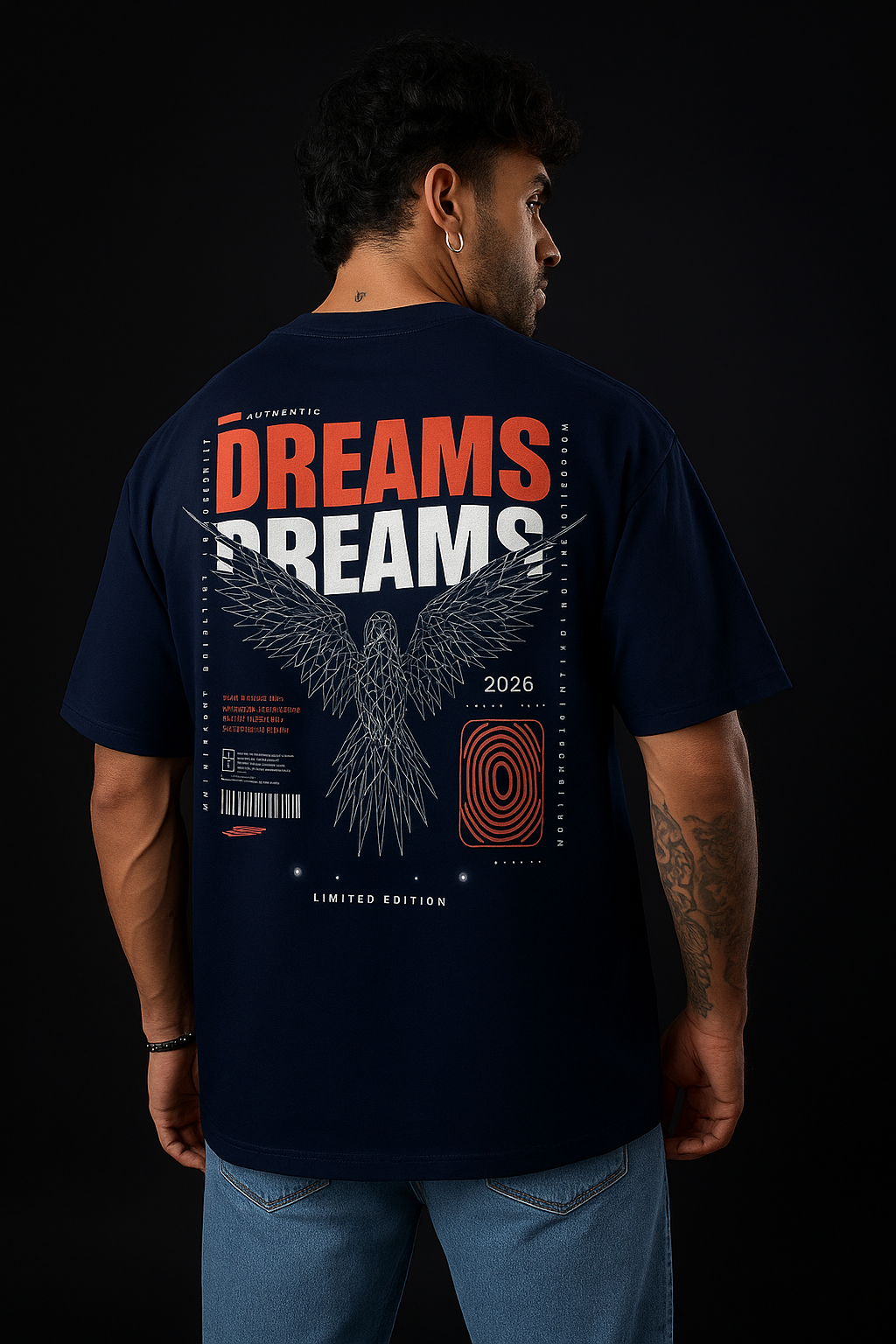"VISION DECISION GOAL // DREAMS" Oversized Streetwear Tee