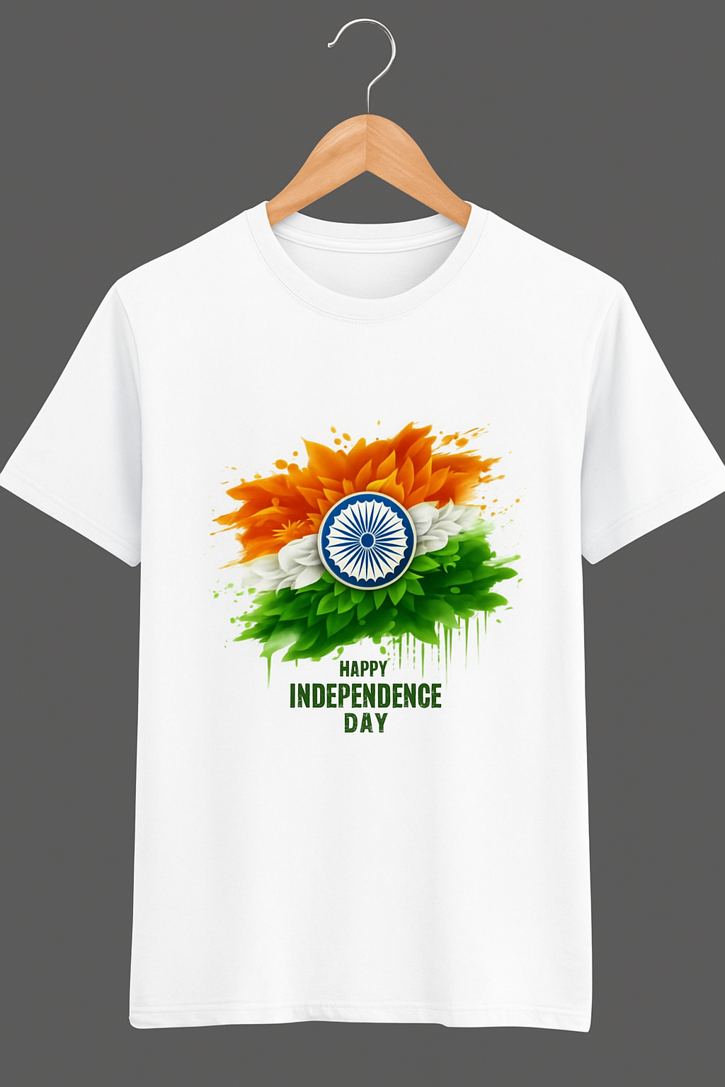 Freedom Bloom: Independence Day Graphic T-Shirt 🇮🇳