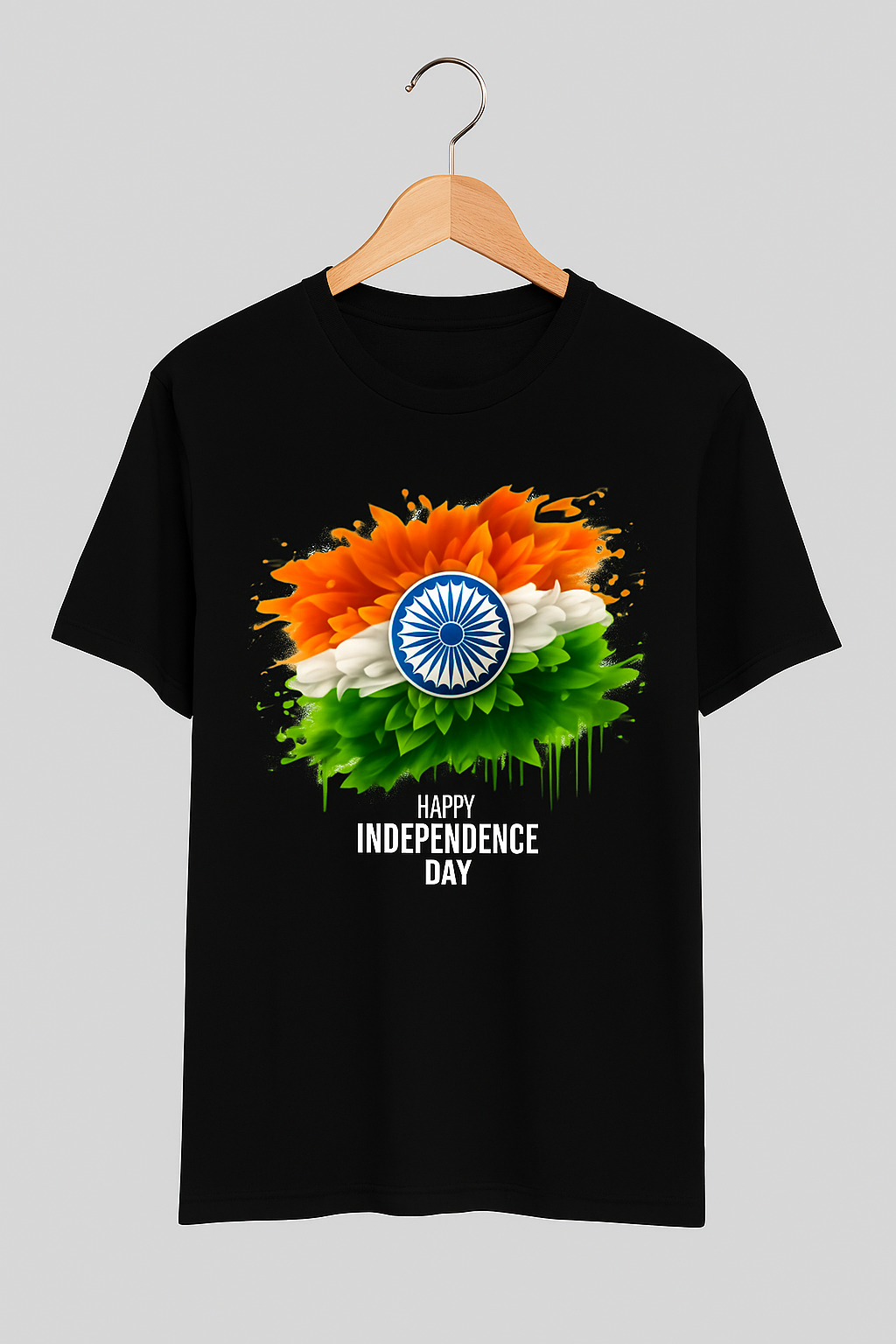 Freedom Bloom: Independence Day Graphic T-Shirt 🇮🇳