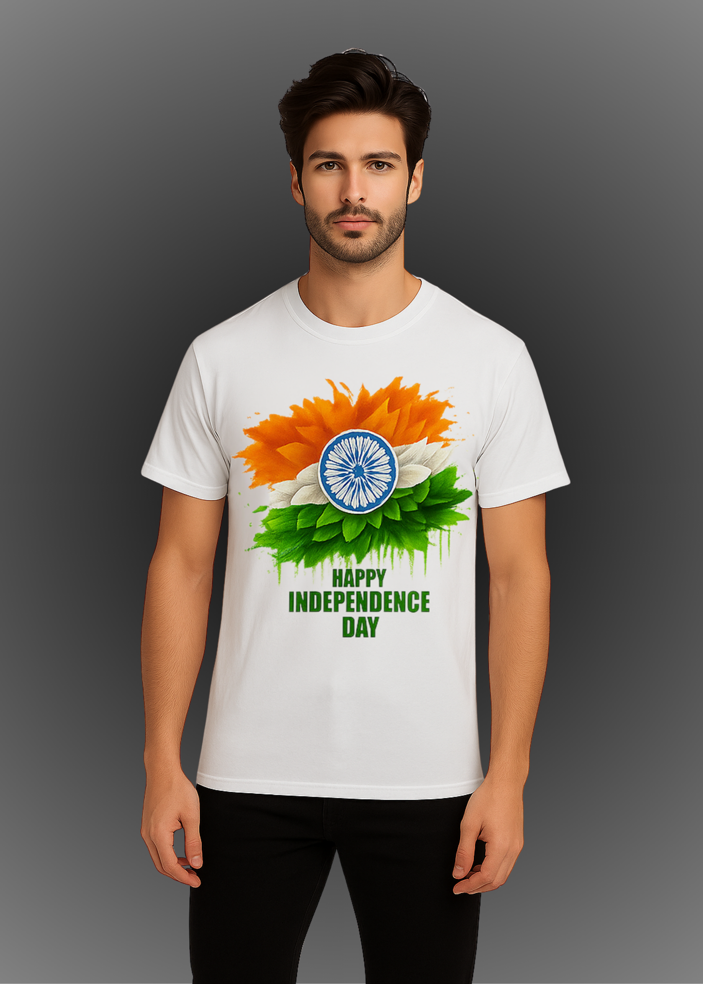 Freedom Bloom: Independence Day Graphic T-Shirt 🇮🇳