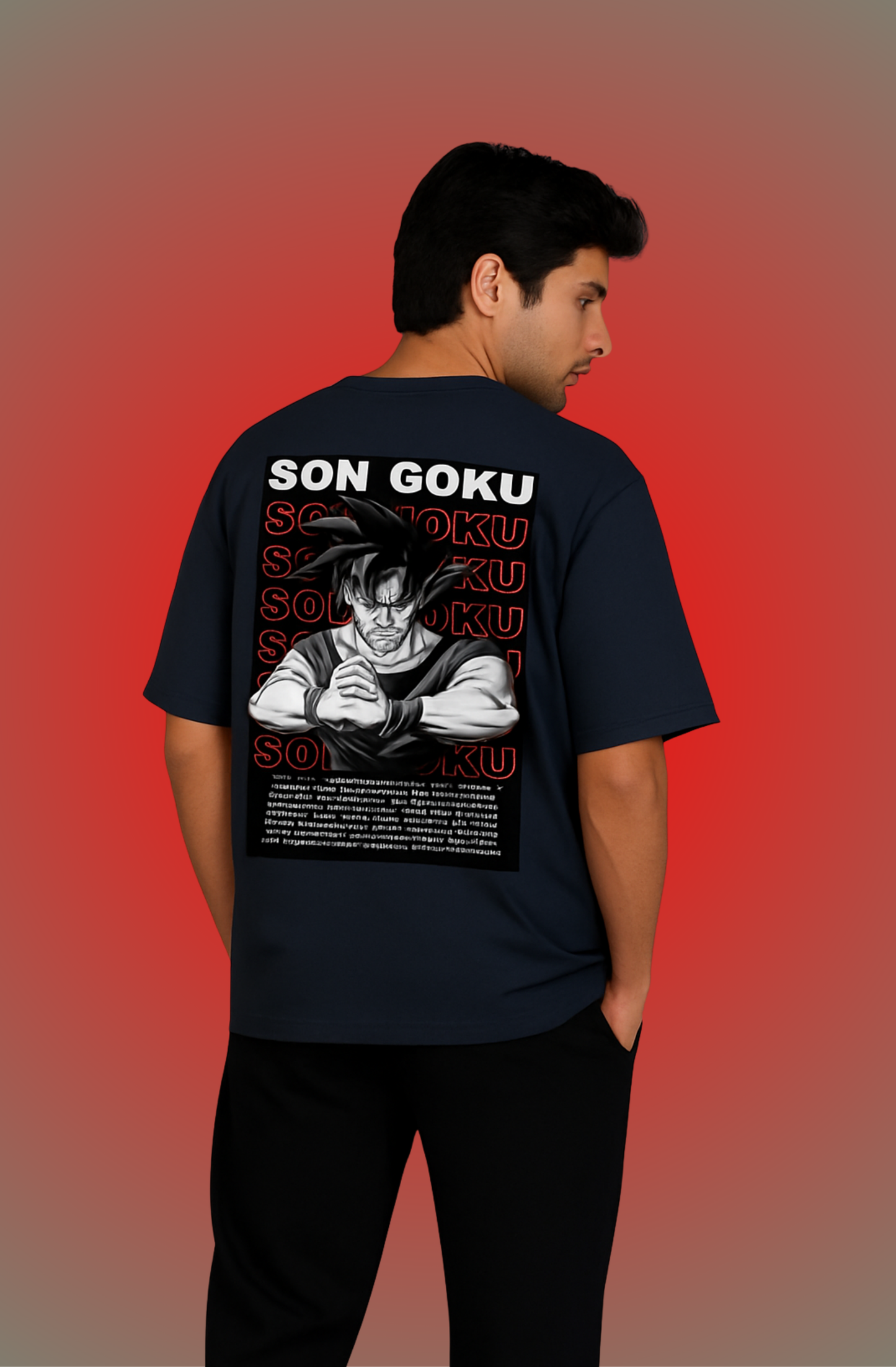 Goku Dual-Side – Power Up Your Style Unisex Oversized Classic T-Shirt