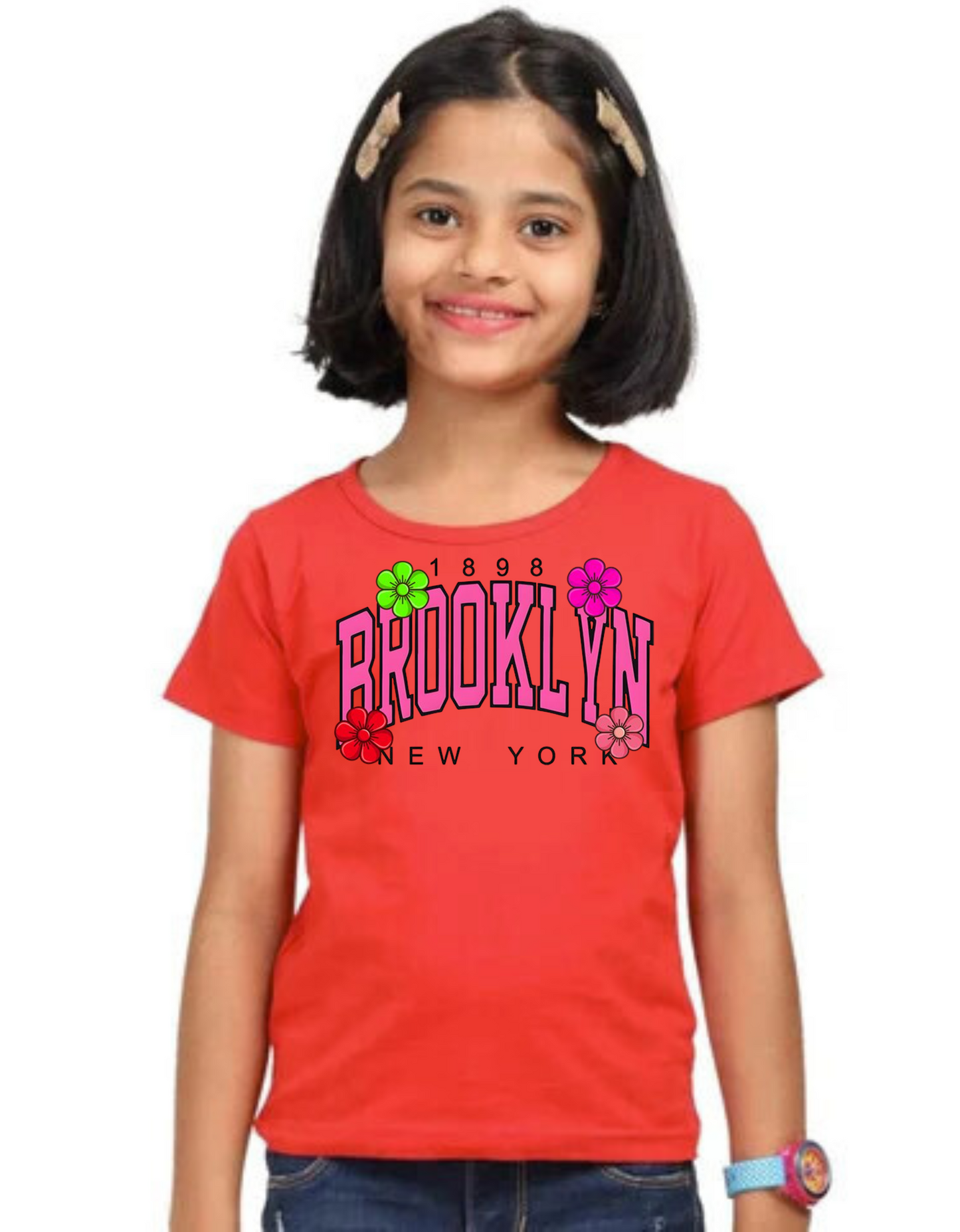 Girl's Crew Neck T-Shirt