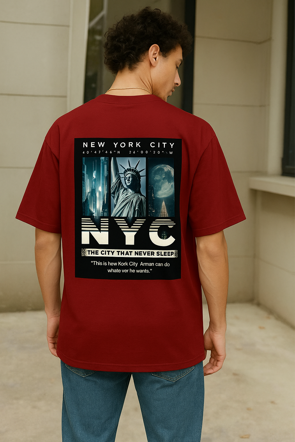 Urban Pulse Tee – New York in Every Thread Unisex Oversized Classic T-Shirt