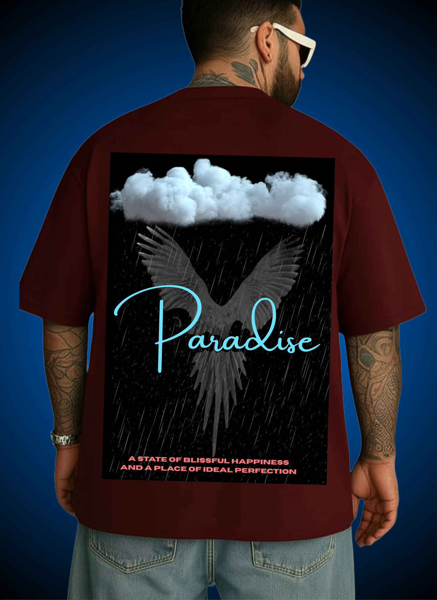 ☁️ SKY IS THE LIMIT – Paradise Oversized Tee ☁️Terry Oversized Tee