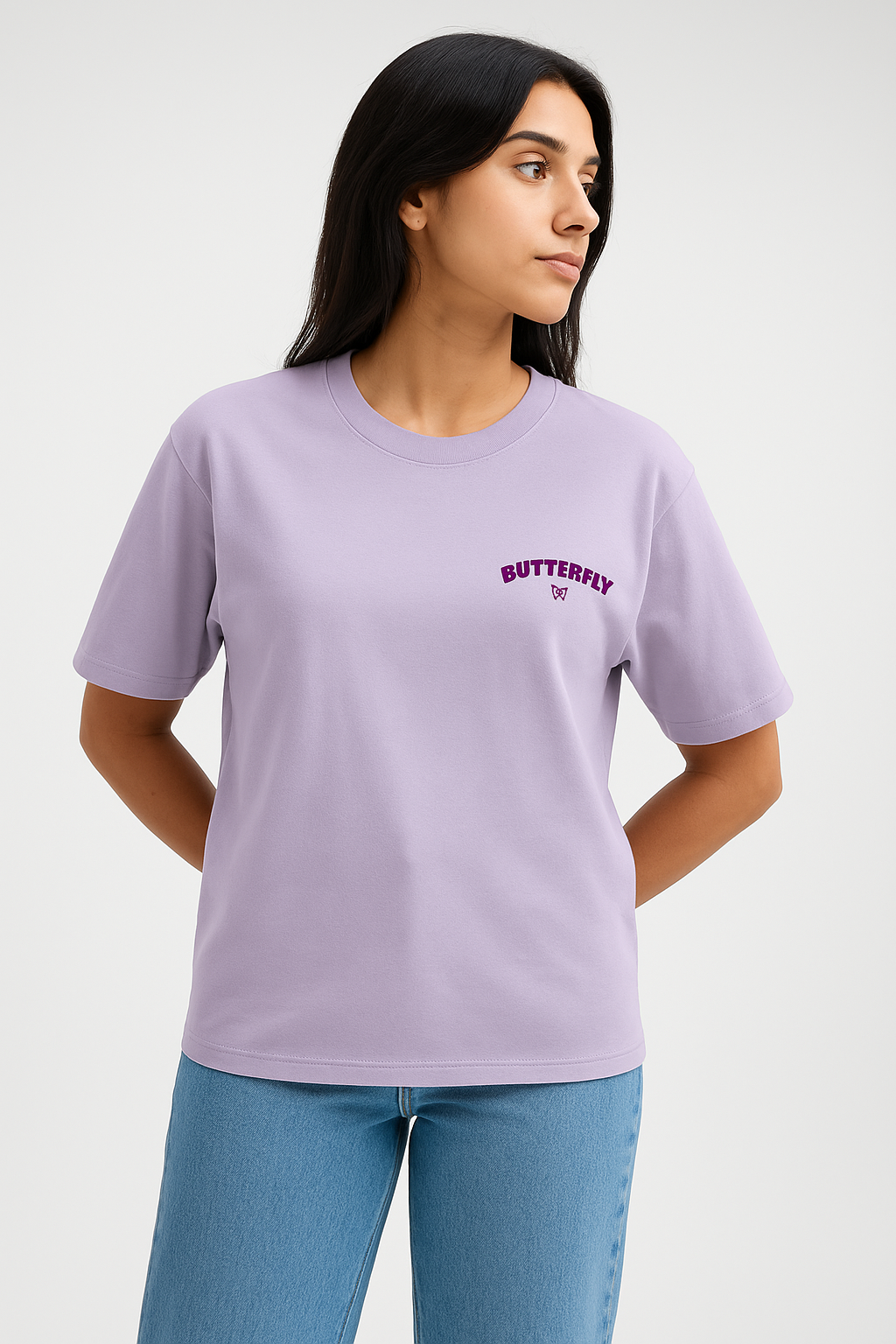 Title: 🦋 Butterfly Drift Oversized Women T Shirt