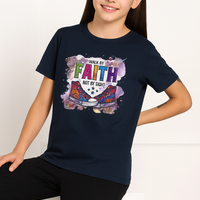 WALK BY FAITH, NOT BY SIGHT Girl's Crew Neck T-Shirt