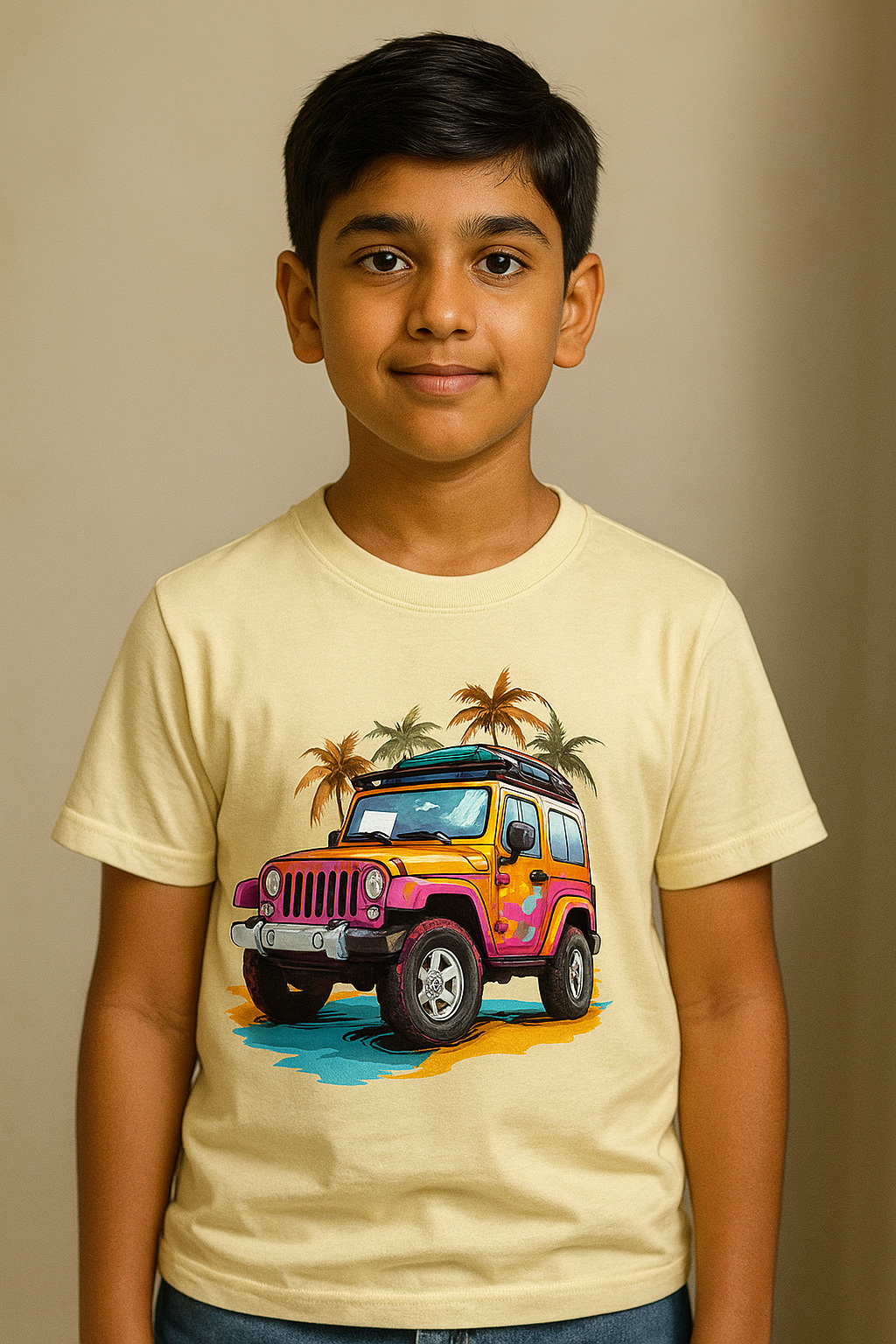 🚙 Thar Adventure Tee Boy's Crew Neck T-Shirt