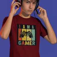 I Am Gamer Everyday Cotton Tee Unisex Classic Crew T-Shirt