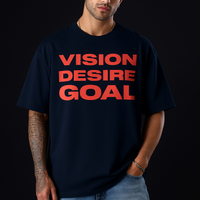 "VISION DECISION GOAL // DREAMS" Oversized Streetwear Tee