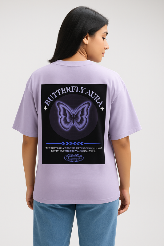 Title: 🦋 Butterfly Drift Oversized Women T Shirt