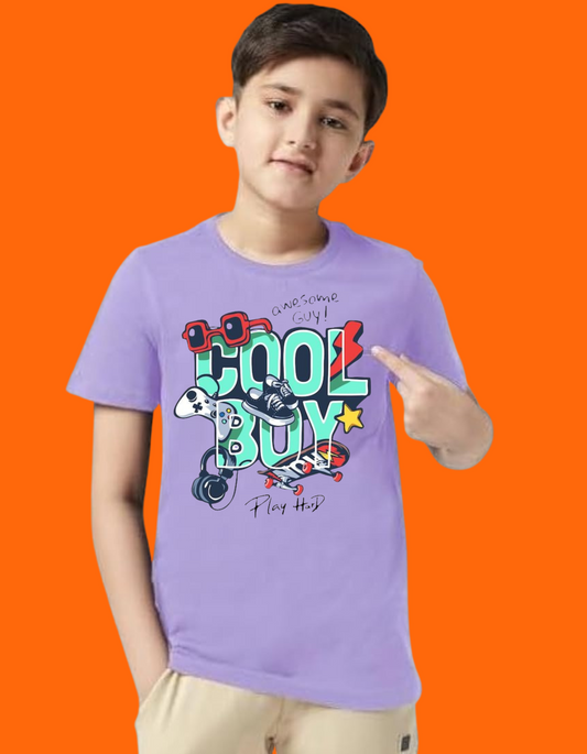 😎 Cool Boy Crew Neck T-Shirt
