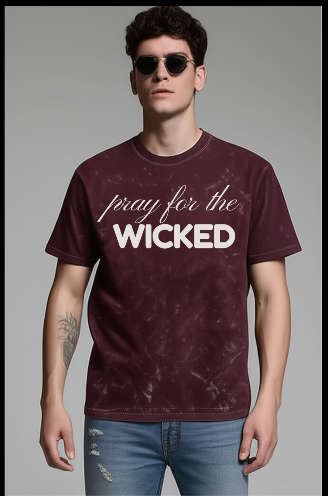 😈 "WICKED" Premium Oversized Tee – Big Print, Bigger Energy 💥🌺