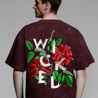 😈 "WICKED" Premium Oversized Tee – Big Print, Bigger Energy 💥🌺